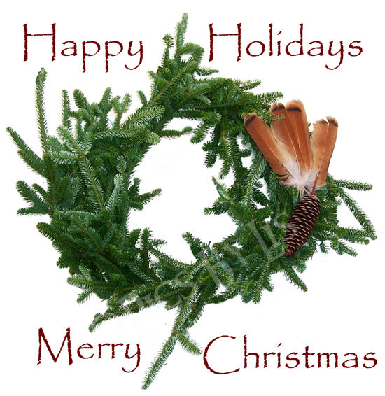 Happy Holidays Wreath